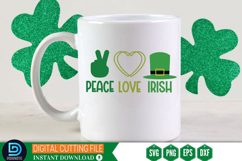 Peace love irish SVG SVG DESIGNISTIC 