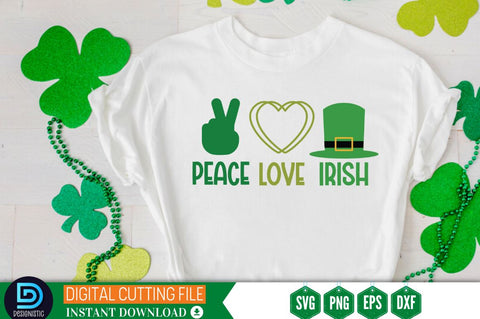Peace love irish SVG SVG DESIGNISTIC 