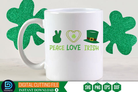 Peace love irish SVG SVG DESIGNISTIC 