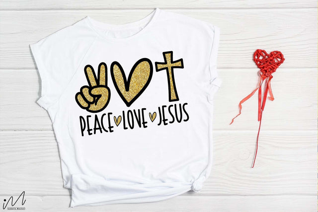 Peace Love Jesus png sublimation SVG Isabella Machell 