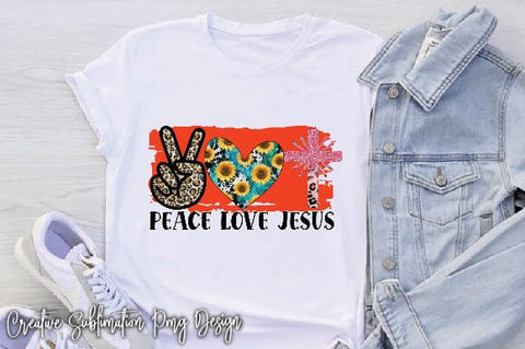 Peace Love Jesus Sublimation Creativeart88 