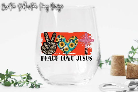 Peace Love Jesus Sublimation Creativeart88 