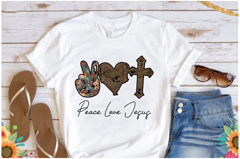 Peace Love Jesus Sublimation Design Sublimation Jagonath Roy 
