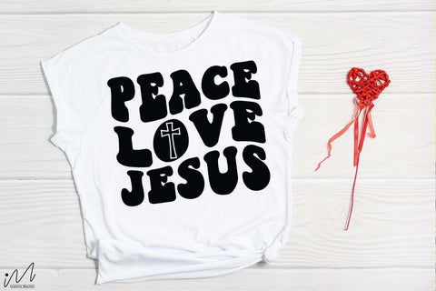 Peace love Jesus t shirt svg, Christian t shirt svg SVG Isabella Machell 