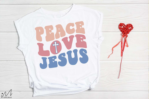 Peace love Jesus t shirt svg, Christian t shirt svg SVG Isabella Machell 
