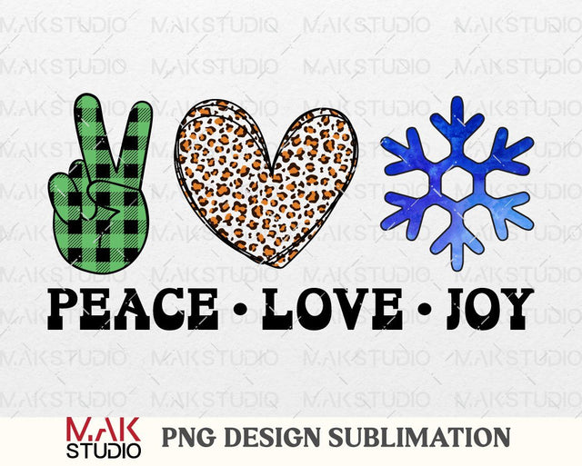 Peace love joy png, Peace love joy, Christmas png, Christmas card, Holiday card, Christmas decor, Christmas gift Sublimation MAKStudion 