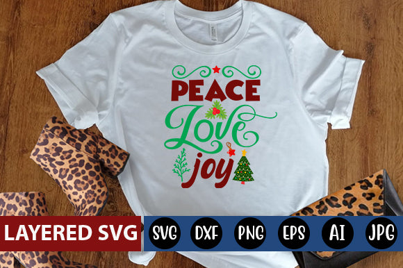 peace love joy SVG cute file - So Fontsy