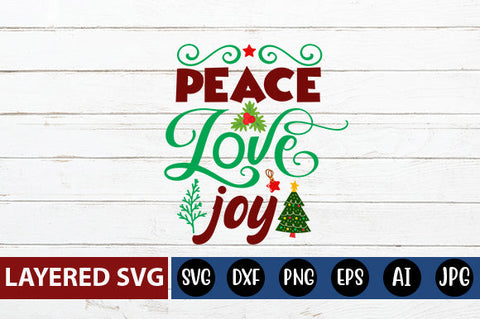 peace love joy SVG cute file SVG Blessedprint 