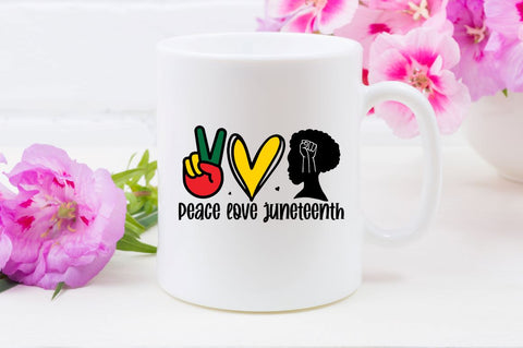 Peace love juneteenth SVG SVG Regulrcrative 