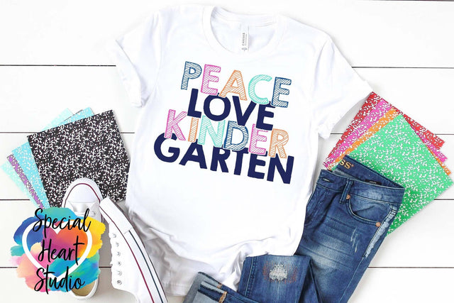 Peace Love Kindergarten SVG Special Heart Studio 