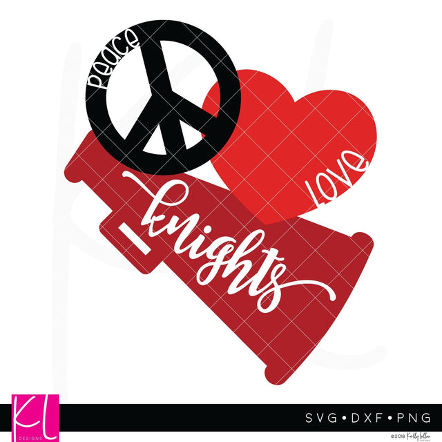 Peace Love Knights SVG Kelly Lollar Designs 