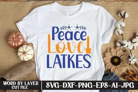 Peace Love Latkes SVG CUT FILE SVG MStudio 