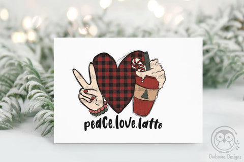 Peace Love Latte sublimation Sublimation LAM HOANG THUY 