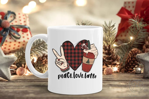 Peace Love Latte sublimation Sublimation LAM HOANG THUY 
