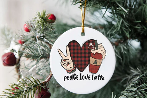 Peace Love Latte sublimation Sublimation LAM HOANG THUY 