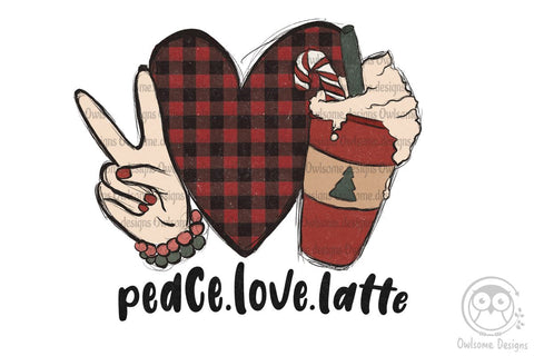 Peace Love Latte sublimation Sublimation LAM HOANG THUY 