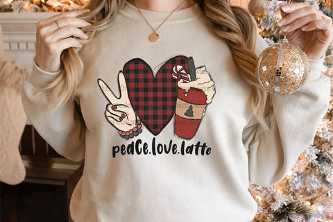 Peace Love Latte sublimation Sublimation LAM HOANG THUY 