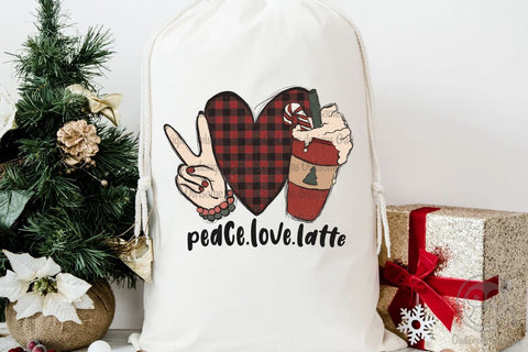 Peace Love Latte sublimation Sublimation LAM HOANG THUY 