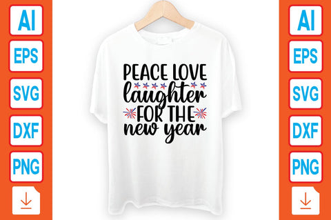 Peace Love Laughter for the New Year SVG Craftlabsvg24 
