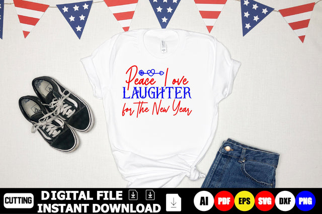 Peace Love Laughter for the New Year SVG Shahin alam 