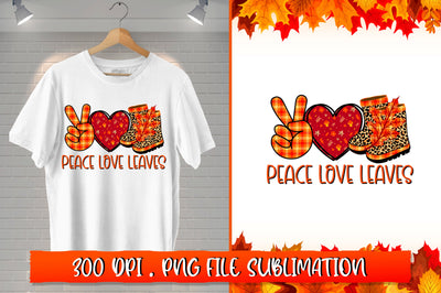 Peace love leaves Sublimation SVG Shetara Begum 