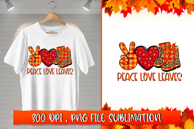 Peace love leaves Sublimation SVG Shetara Begum 