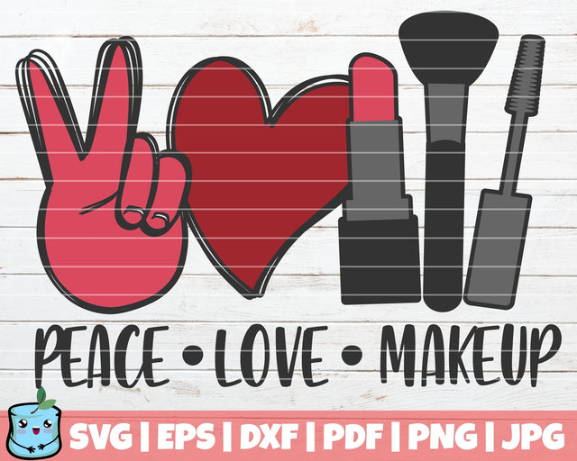 Peace Love Makeup SVG MintyMarshmallows 