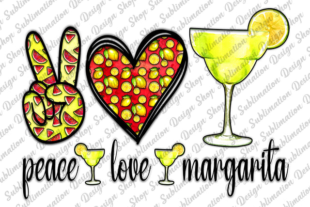 Peace Love Margarita Png, Summer Sublimation, Margarita Png, Cocktail Png, Love Summer, Summer Drink Png,Sublimation Design,Digital Download Sublimation SublimationDesignShop 