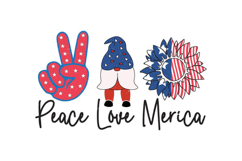 Peace Love Merica Sublimation Creativeart88 
