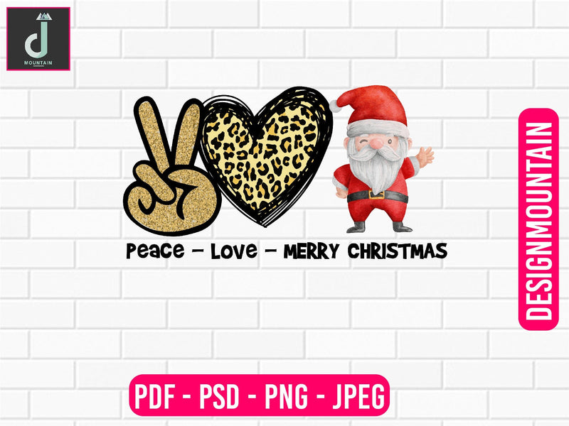 Peace love merry Christmas sublimation design, Christmas Bundle Png, Merry Christmas Png, Christmas Png Sublimation Alihossainbd 