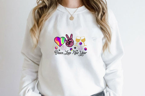 Peace Love New Year Sublimation SVGArt 