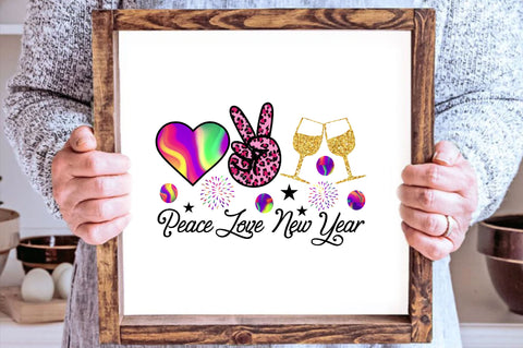 Peace Love New Year Sublimation SVGArt 
