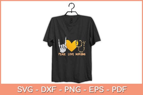 Peace Love Nursing Halloween Svg Design SVG artprintfile 