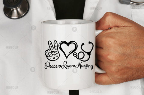 Peace love nursing SVG SVG Regulrcrative 