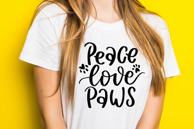 Peace Love Paws SVG SVG dapiyupi store 