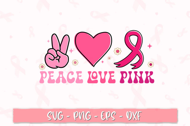 Peace love pink PNG SVG Shetara Begum 