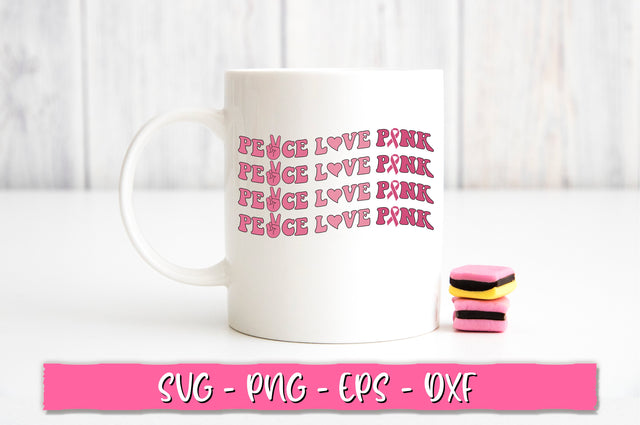 Peace love pink Retro SVG SVG Shetara Begum 