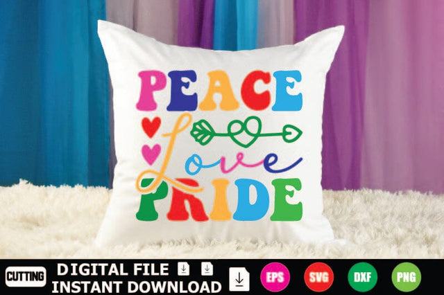 Peace Love Pride SVG Shahin alam 