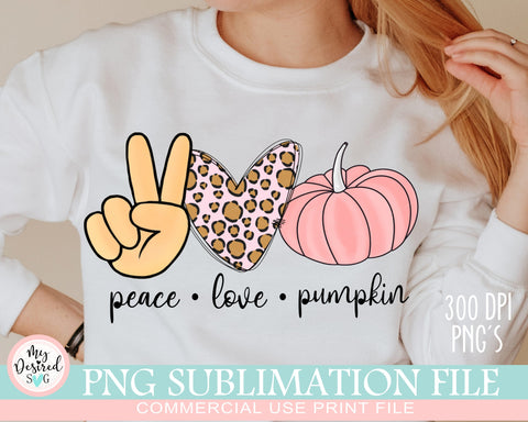 Peace Love Pumpkin PNG, Halloween Design, T shirt design Png, Pumpkins Leopard PNG, Pumpkin Png, Fall Vibes, Sublimation Designs Downloads Sublimation MyDesiredSVG 