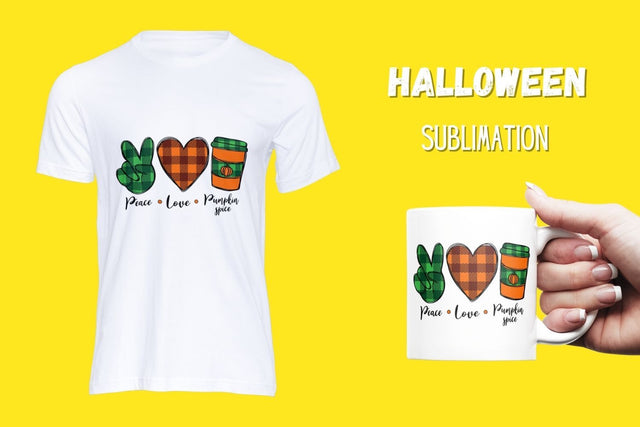 Peace Love Pumpkin spice Sublimation Sublimation SvgOcean 
