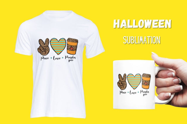 Peace Love Pumpkin spice1 Sublimation Sublimation SvgOcean 