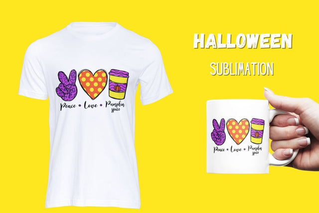 Peace Love Pumpkin spice2 Sublimation Sublimation SvgOcean 