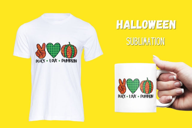 Peace Love Pumpkin Sublimation Sublimation SvgOcean 