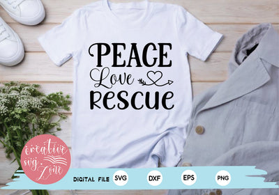 Peace Love Rescue SVG md faruk hossain 