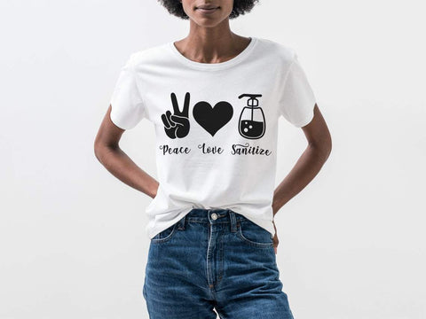 Peace Love Sanitize svg, Quarantine svg, stay home, Bathroom svg, Nurse svg, epidemy awareness, staycation SVG CutLeafSvg 