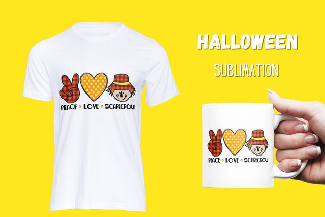 Peace Love Scarecrow Sublimation Sublimation SvgOcean 