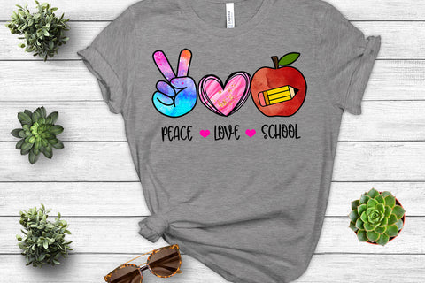 Peace Love School Sublimation Sublimation Happy Printables Club 