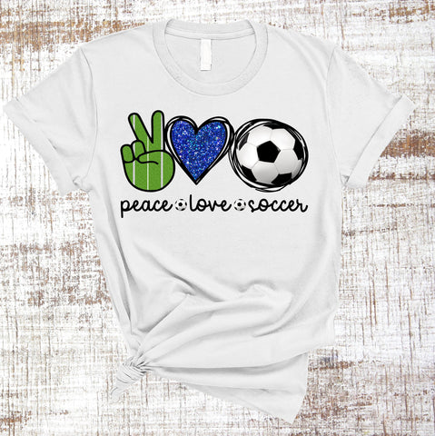 Peace Love Soccer BUNDLE Sublimation Waterslide Sublimation Sweet Tees 