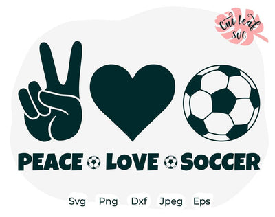 Peace love Soccer svg, Soccer svg, soccer ball svg, sport svg, sports svg, Peace love svg SVG CutLeafSvg 