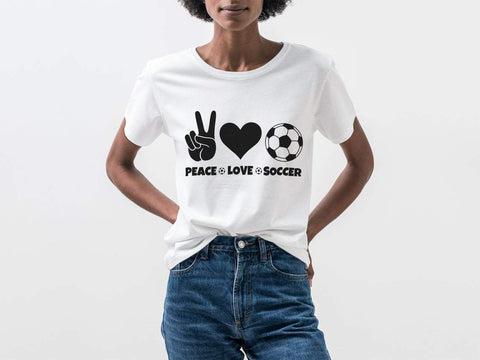 Peace love Soccer svg, Soccer svg, soccer ball svg, sport svg, sports svg, Peace love svg SVG CutLeafSvg 